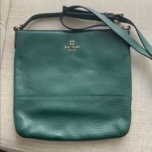 Kate Spade green leather crossbody